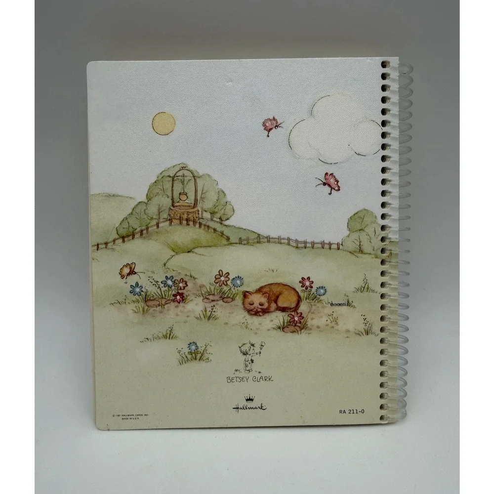 Hallmark Betsey Clark Address Book Special Friends Rainbow Flowers Vintage 1981